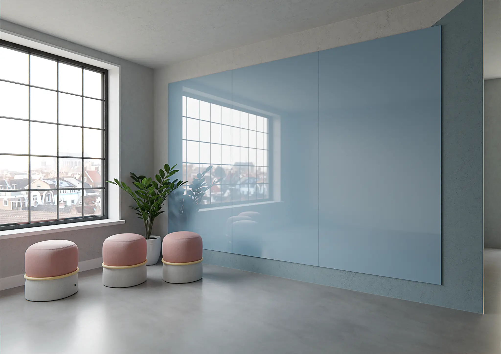 Coloured Glass Whiteboard view 3