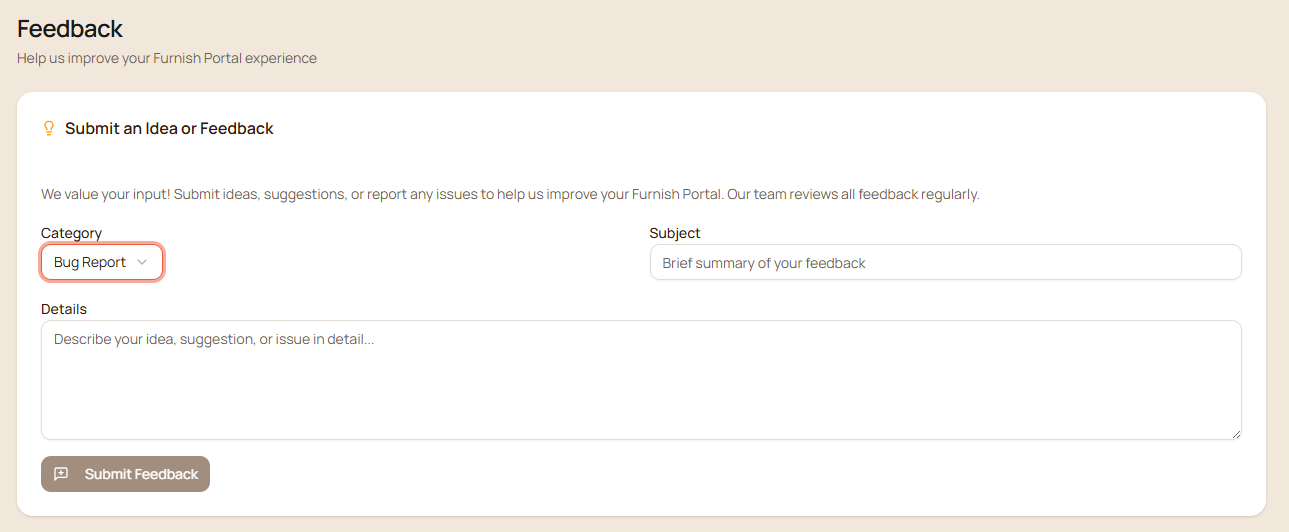 Submit Feedback